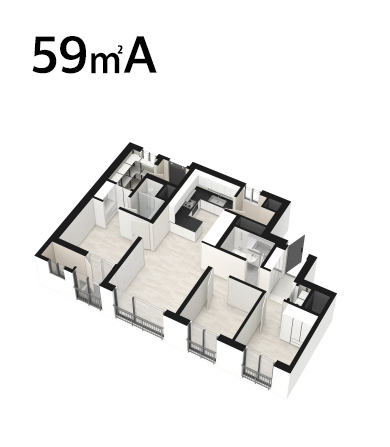 59㎡A 평면도